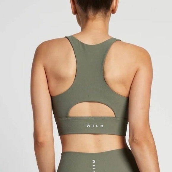 Wilo The Label Other - Wilo The Label Base Ribbed Longline Racerback Sports Bra Athleisure Yoga Workout